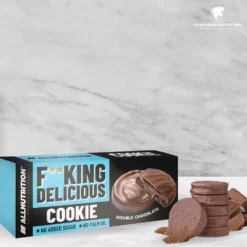 Allnutrition, Fitking Delicious Cookie, Double Chocolate, 128g-m