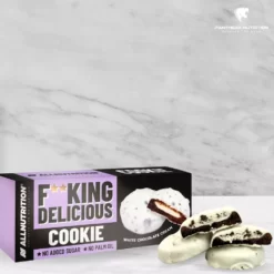Allnutrition, Fitking Delicious Cookie, White Choco Cream, 128g-m