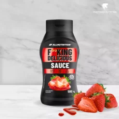 Allnutrition, Fitking Delicious Sauce, Strawberry, 500g-m