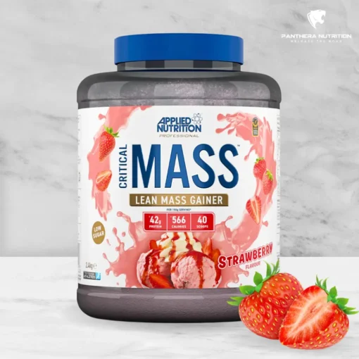 Applied Nutrition, Critical Mass Professional, Strawberry, 2400g-m