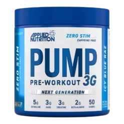 Applied Nutrition, Pump 3G Zero Stimulant, Icy Blue Raz, 375g