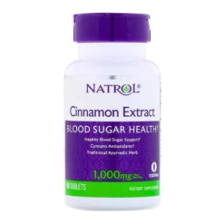 Natrol, Cinnamon Extract, Izvleček Cimeta, 1000mg, 80 tablet
