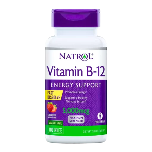 Natrol, Vitamin B-12, Fast Dissolve, 5000mcg, 100 tablet