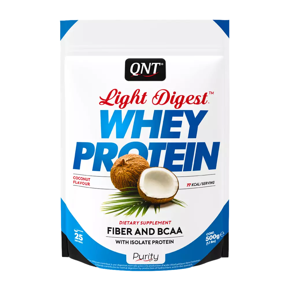 QNT, Light Digest Whey Protein, Coconut, 500g