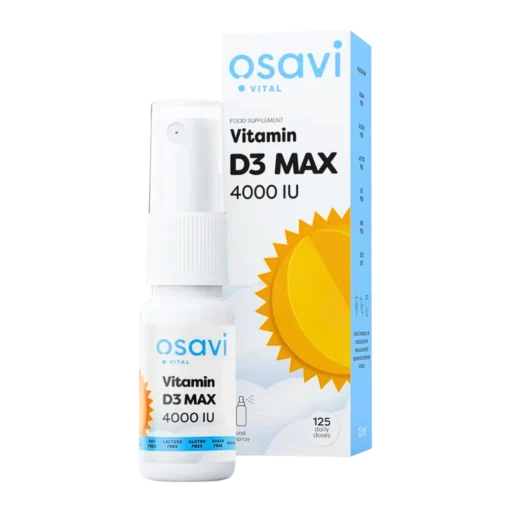 Osavi, Vitamin D3 MAX sprej, 4000 IE, v spreju, 125 doziranj