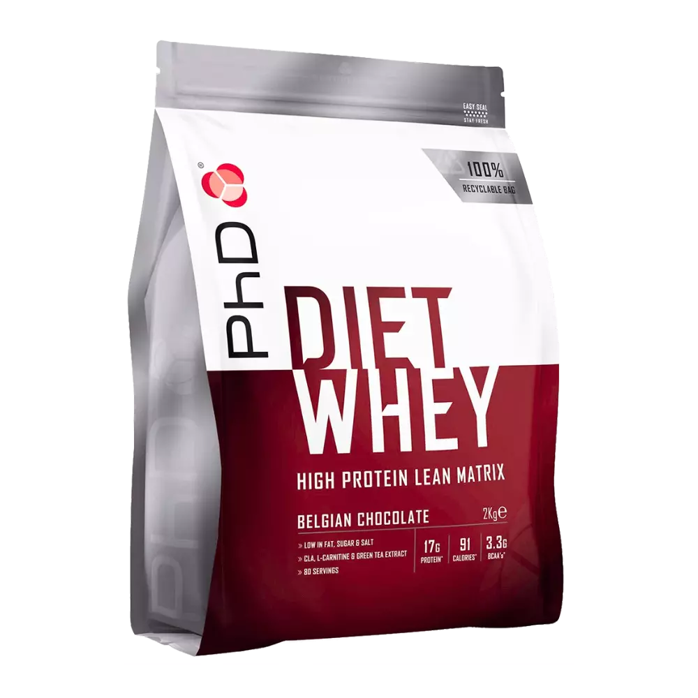 PhD Nutrition, Diet Whey, Belgian Chocolate, 2kg