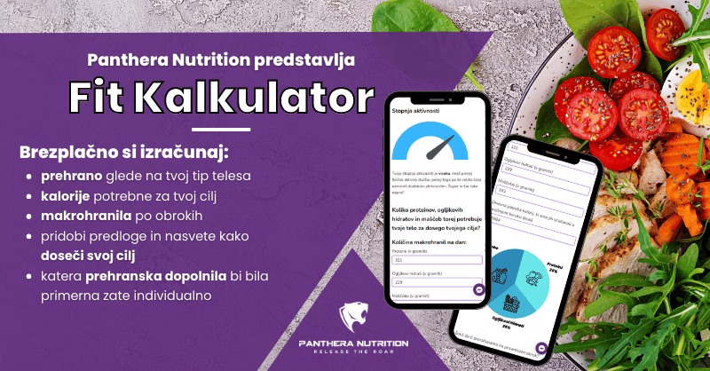 Website mobile banner Fit kalkulator Panthera Nutrition