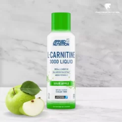 Applied Nutrition, L-Carnitine Liquid 3000 & Green Tea, Sour Apple, 495ml-m