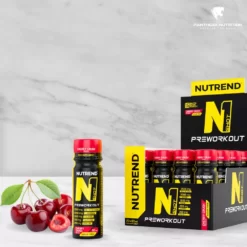Nutrend, N1 Pre workout Shot, Combo, Cherry Crush, 60ml-m