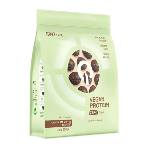 QNT, Vegan protein, Chocolate Muffin, 500g