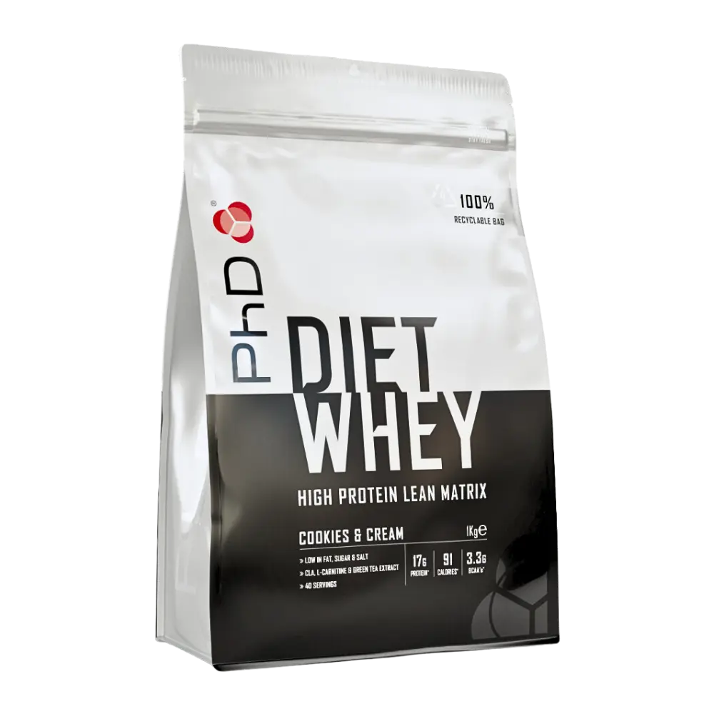 PhD Nutrition, Diet Whey, Cookies & Cream, 1kg