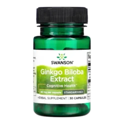 Swanson, Ginkgo Biloba, 30 kapsul