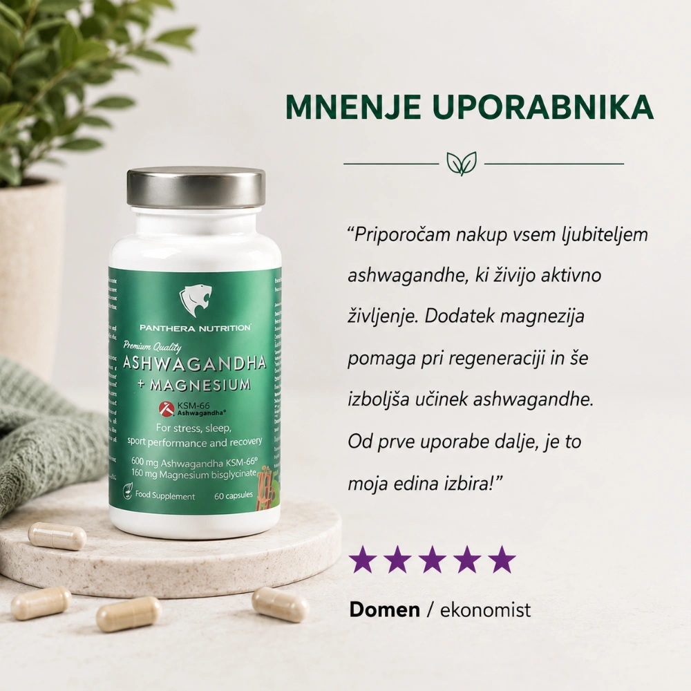 Panthera Nutrition, Ashwagandha+magnezij, mnenje o izdelku
