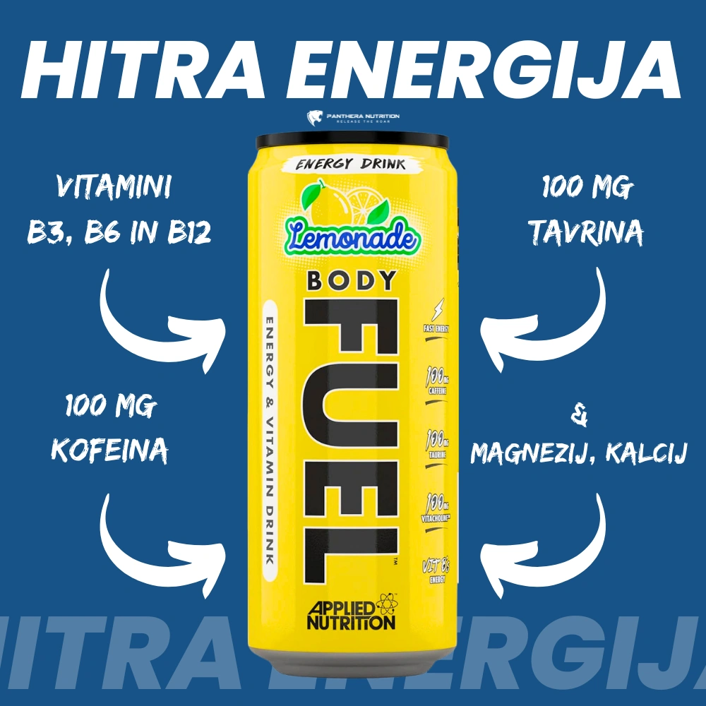 Applied Nutrition, Body Fuel, Lemonade, 330ml