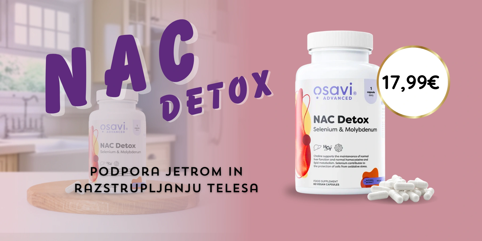 Tablet banner, nac detox