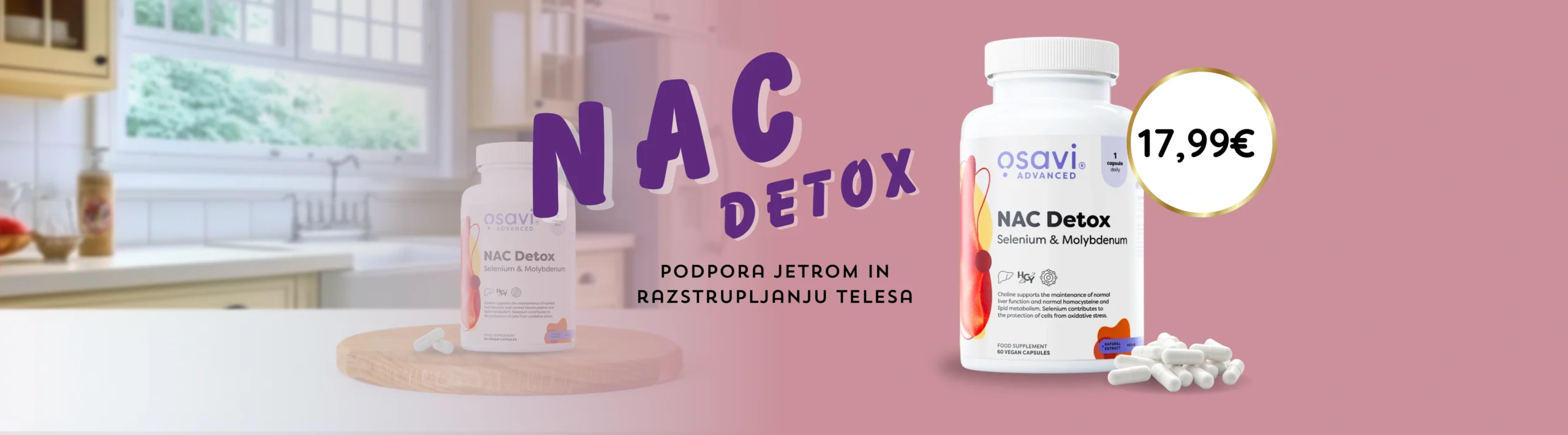 Website banner, nac detox