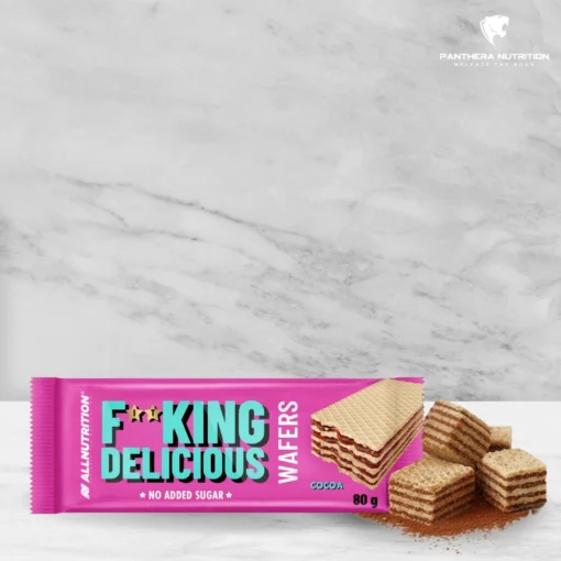 Allnutrition, Fitking Delicious Wafer, Cocoa, 80g