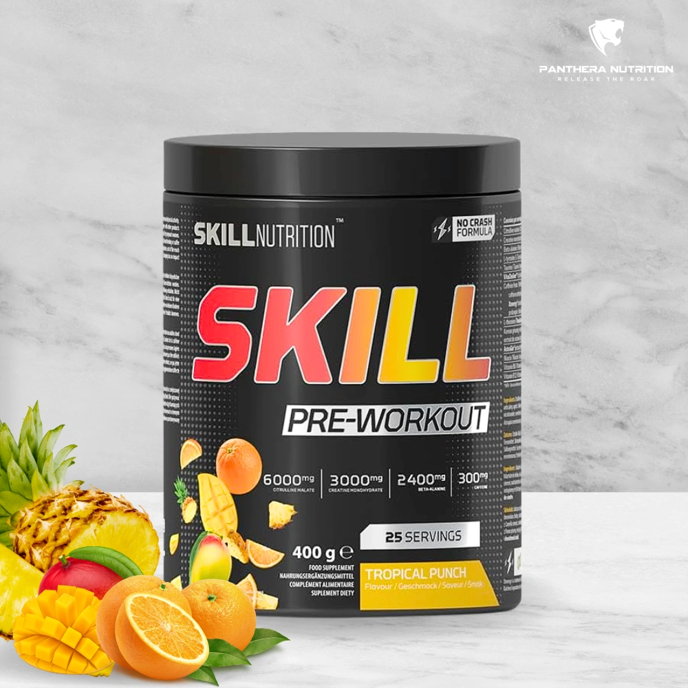 Skill Nutrition, Skill pre-workout, Tropical Punch, 400g