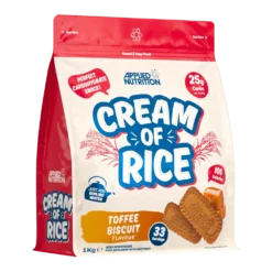 Applied Nutrition, Cream of Rice, Toffee Biscuit, 1000g