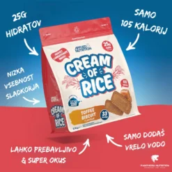 Applied Nutrition, Cream of Rice, Toffee Biscuit