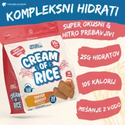 Applied Nutrition, Cream of Rice, Toffee Biscuit