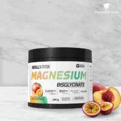 Skill Nutrition, Magnezijev bisglicinat v prahu, Passion Fruit+Peach, 240g